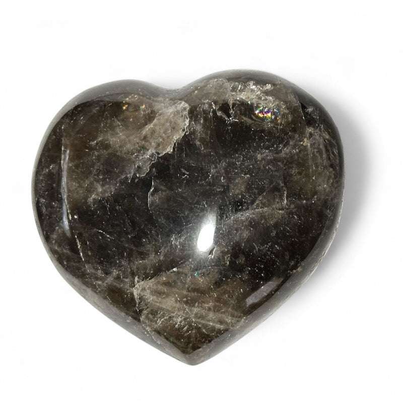 Black moonstone heart Madagascar A+ 70-80mm