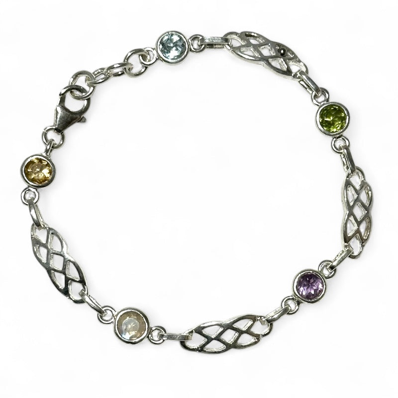 AA silver 925 multi-stone bracelet