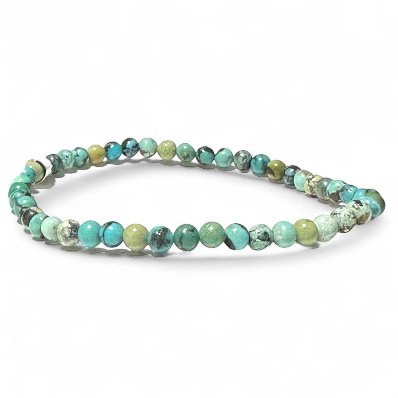 Tibet A+ turquoise bracelet (3-4mm balls)