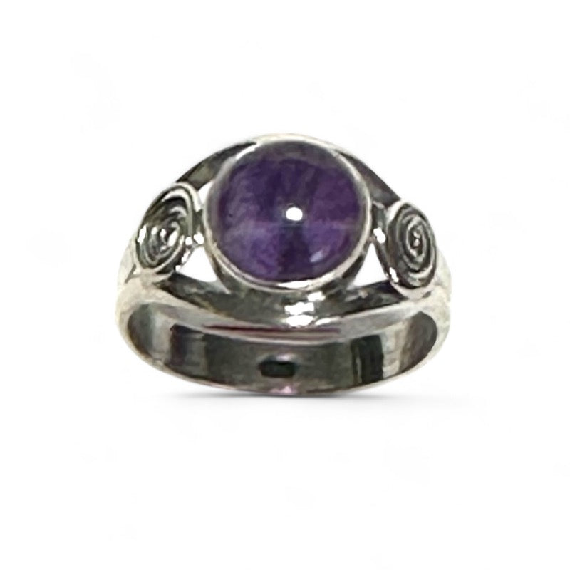 Amethyst ring Brazil AA silver 925 - Size 56