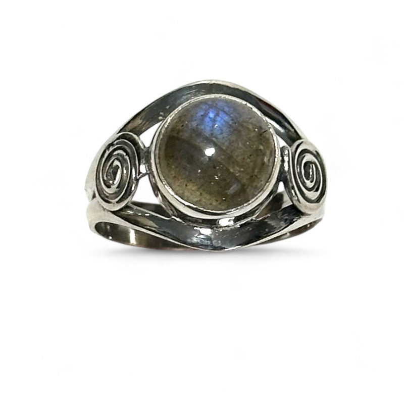 Bague labradorite Madagascar AA argent 925