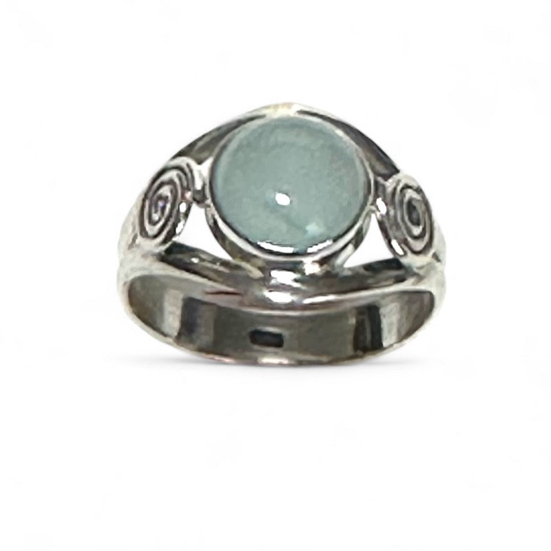 Bague calcédoine Namibie AA argent 925