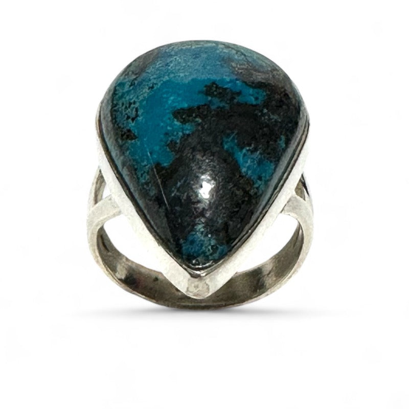 925 silver chrysocolla ring