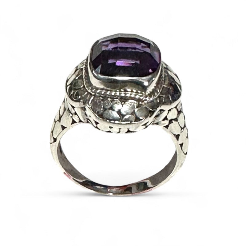 925 silver amethyst ring