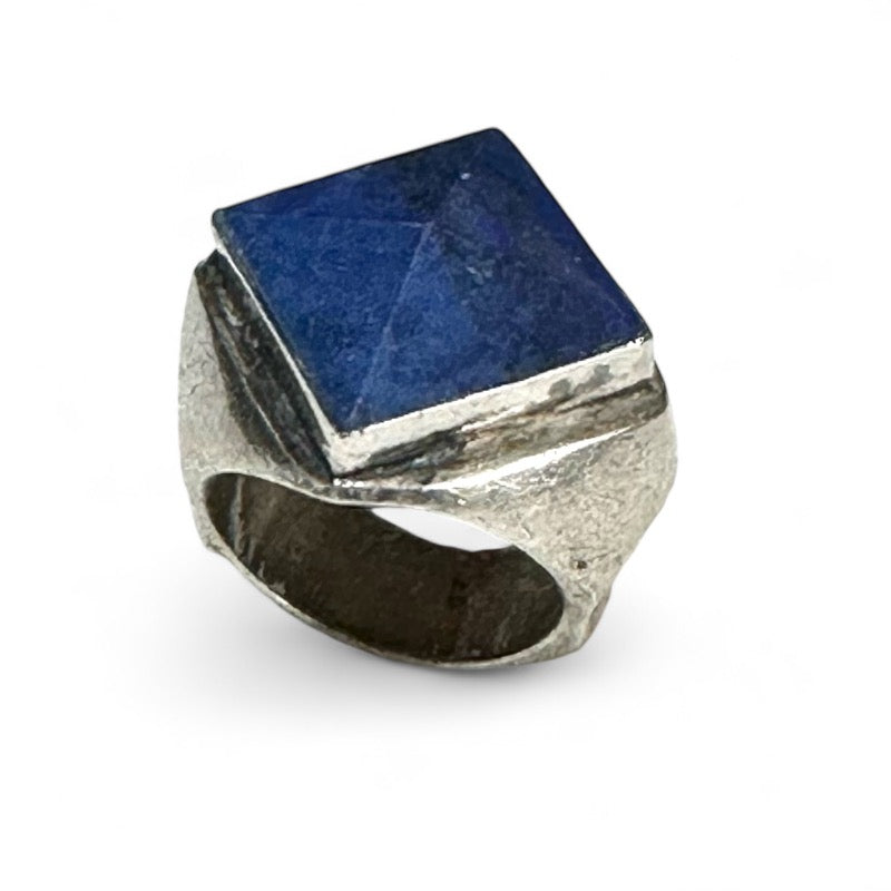 925 silver Lapis lazuli ring