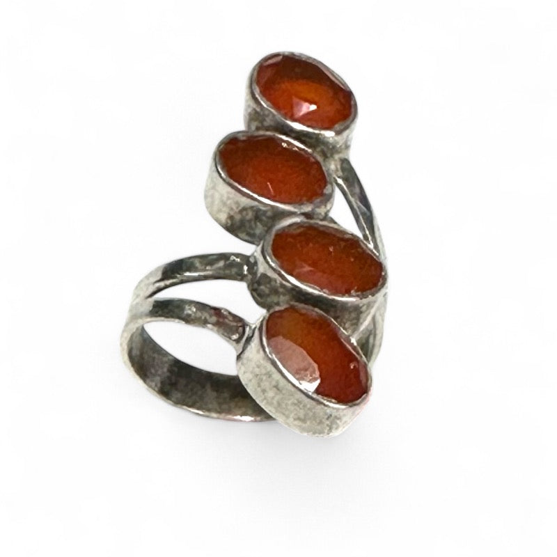 925 silver carnelian ring