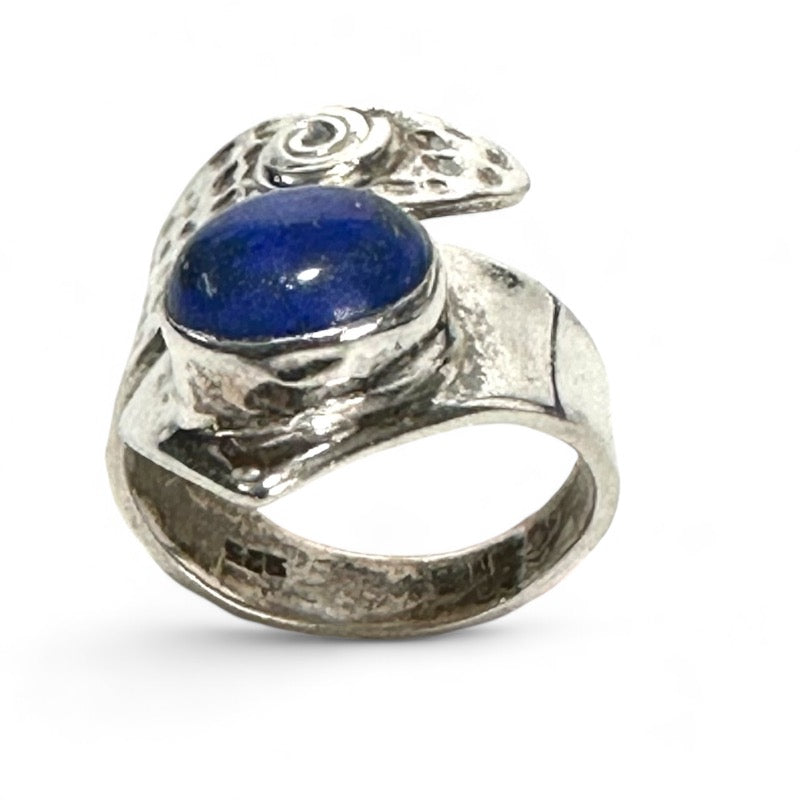 925 silver Lapis lazuli ring