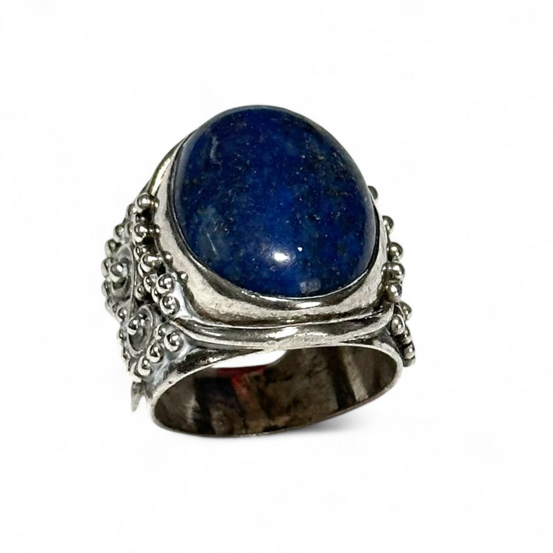 Bague Lapis lazuli Afghanistan A argent 925 - 55