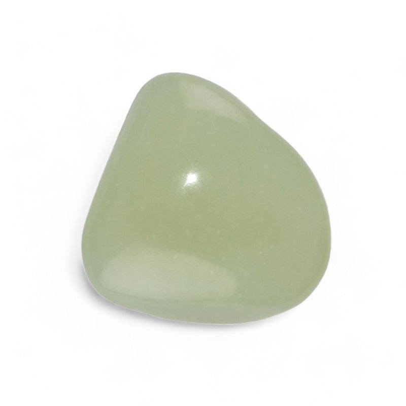 Chinese green jade A (tumbled stone)