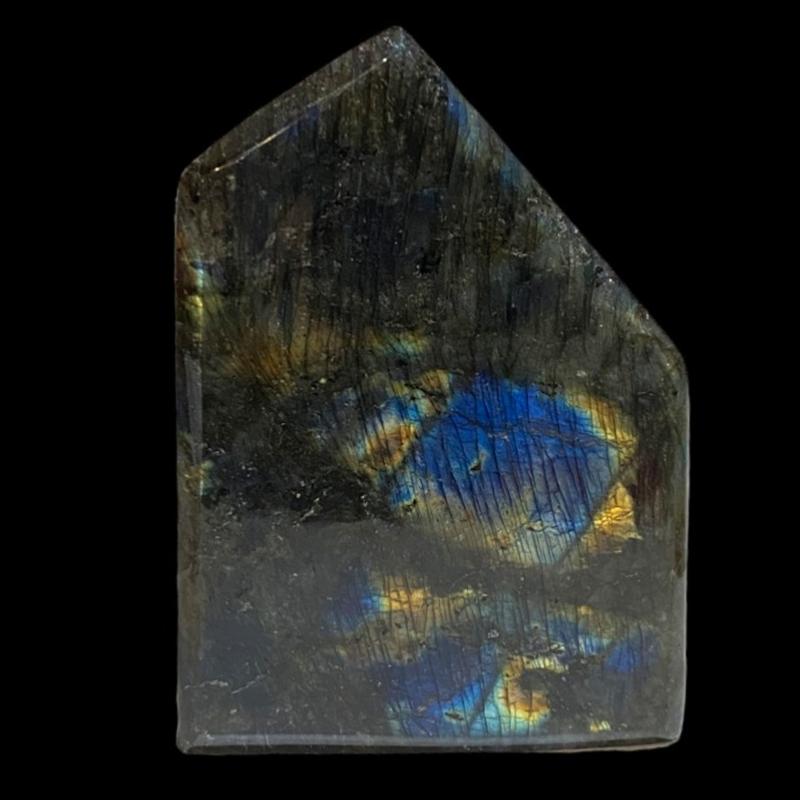 Labradorite taillée et polie sur toutes faces - 387g