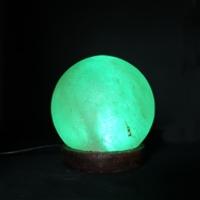 Lampe de sel Himalaya naturel &quot;Sphère&quot;  LED 9cm (700g)