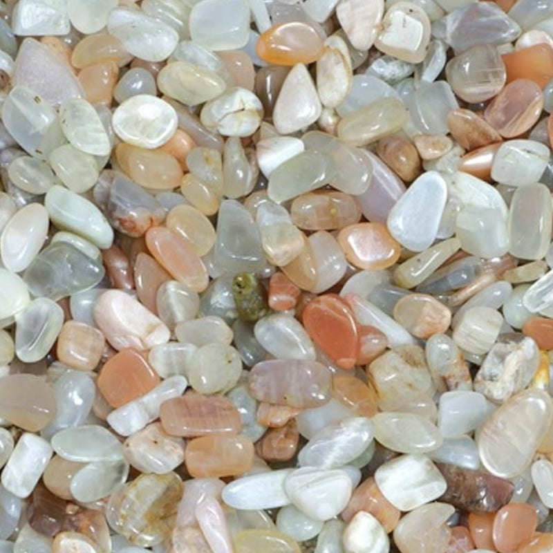 Lot of multicolored moonstone India (mini-rolled stone XS) - 100g