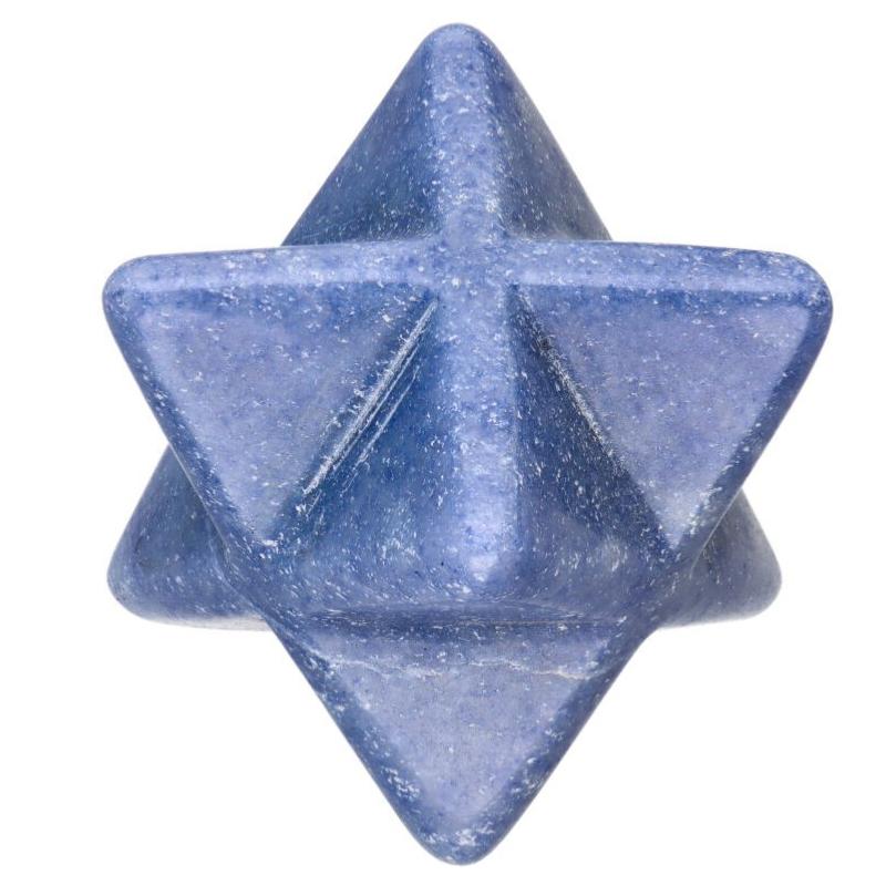 Merkaba quartz bleu ou aventurine bleue - 45-50mm