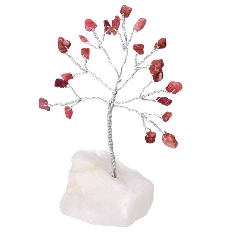 Mini arbre du bonheur tourmaline rose (rubélite)