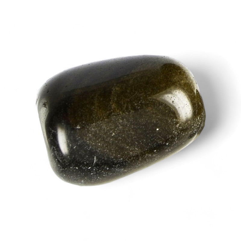 Golden obsidian Mexico A (tumbled stone)