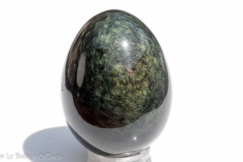 Oeuf obsidienne mentogotchol - 50mm x 40mm