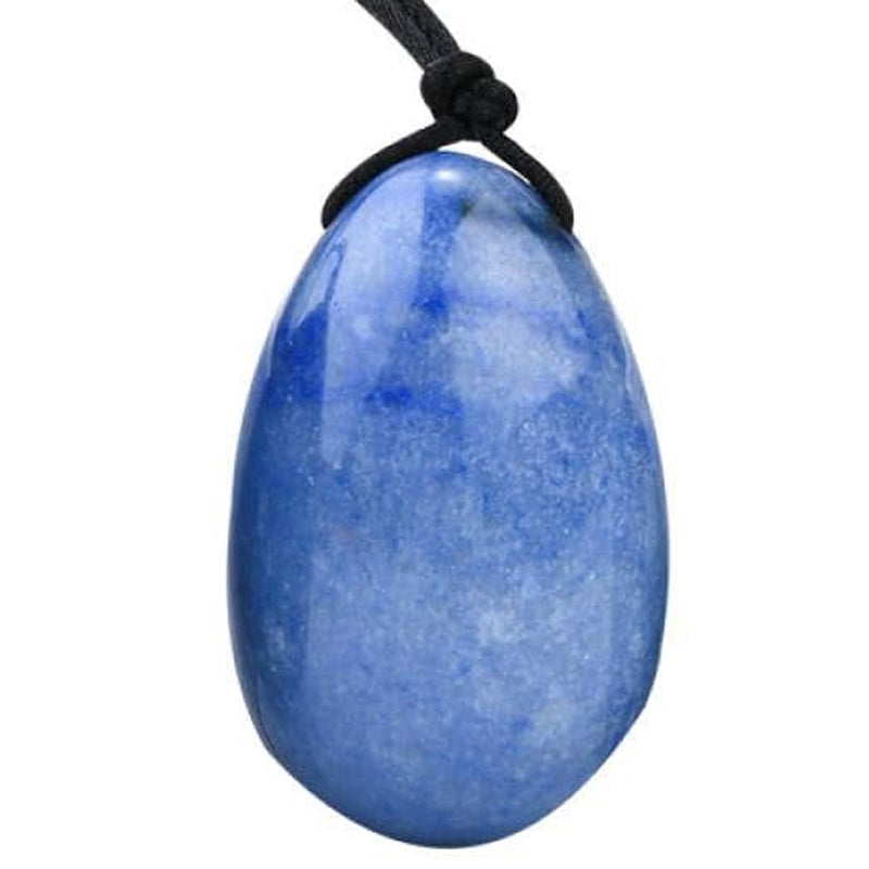 Yoni egg blue aventurine or blue quartz Brazil A 30-40mm