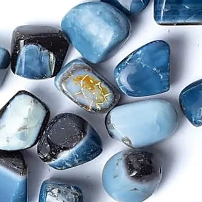 Blue opal India A (tumbled stone)