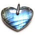 Pendentif coeur Labradorite Madagascar AA (25mm)