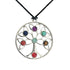 Pendentif 7 chakras "arbre de vie" + cordon