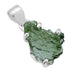 Pendentif moldavite argent 925 AA