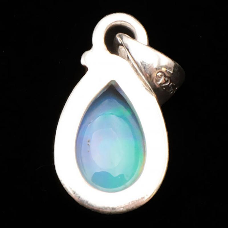 Pendentif opale Welo Ethiopie AA+ argent 925