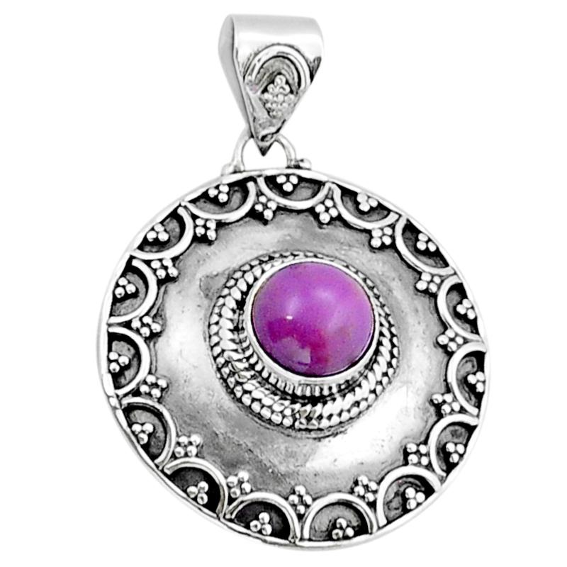 Pendentif phosphosidérite Brésil AA argent 925