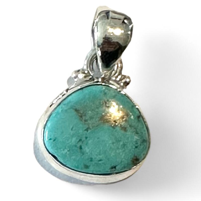 Pendentif turquoise Chine AA argent 925