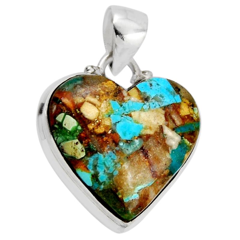 Pendentif turquoise Royston Nevada AA argent 925