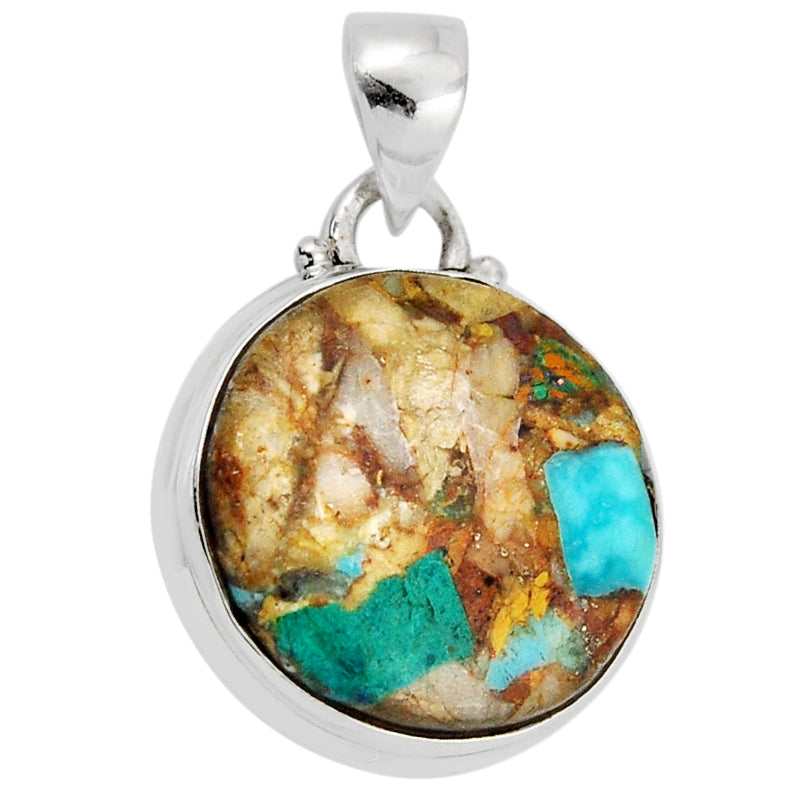 Pendentif turquoise Royston Nevada AA argent 925