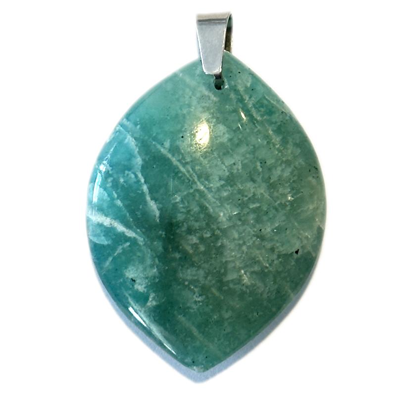 Pendentif amazonite Madagascar AA forme libre 35-45mm