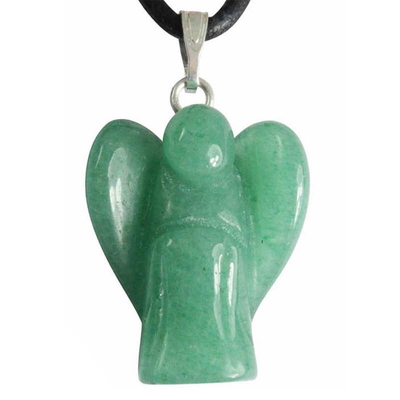 Pendentif ange aventurine verte 20mm