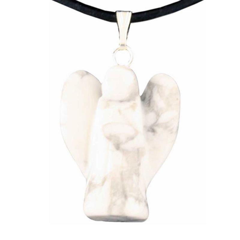 Pendentif ange howlite Zimbabwe A 20mm