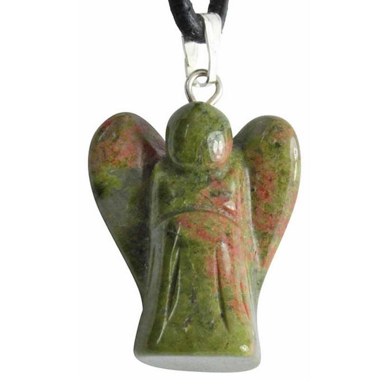 Pendentif ange unakite 20mm