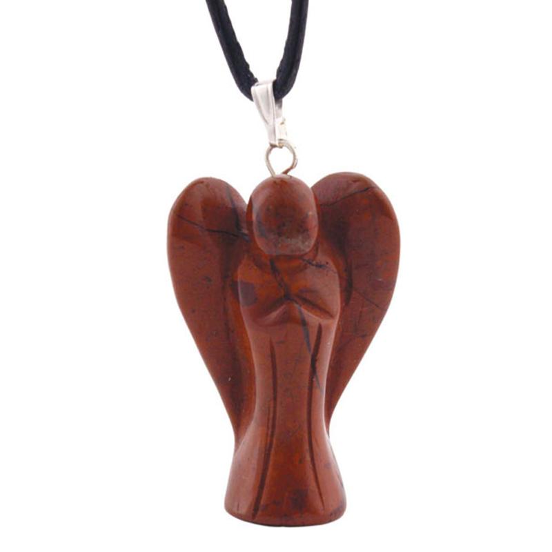 Pendentif ange jaspe rouge Afrique du Sud A 32mm