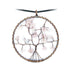 Pendentif arbre de vie quartz rose 50mm + cordon