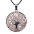 Pendentif arbre de vie quartz rose Brésil A