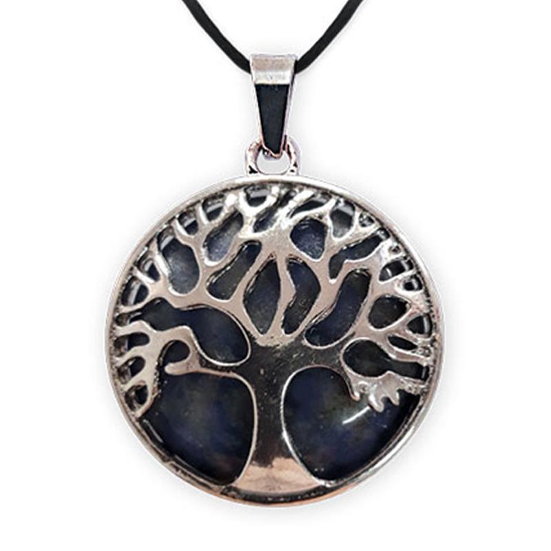 Pendentif arbre de vie sodalite Brésil A