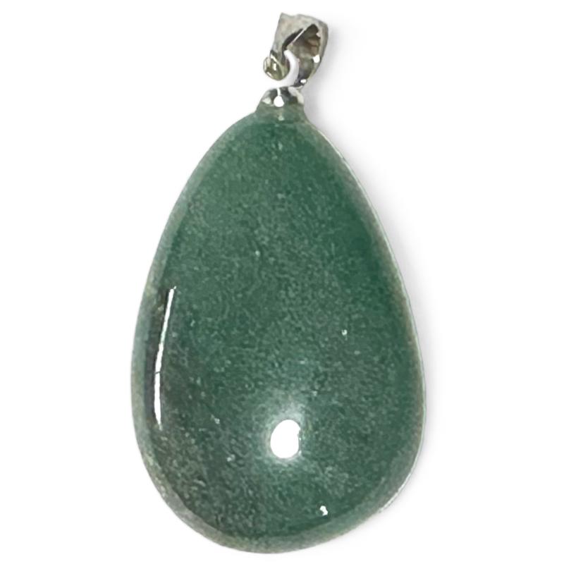 Pendentif aventurine verte Brésil A (pierre roulée)