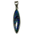 Pendentif azurite malachite Pérou AA argent 925