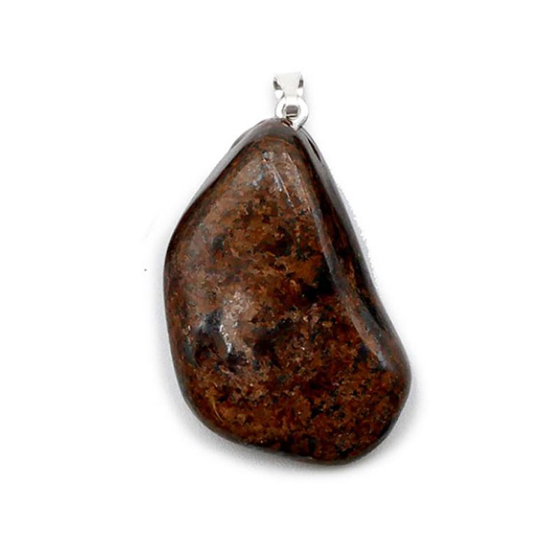 Pendentif bronzite Brésil A (pierre roulée)