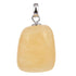 Pendentif calcite orange Mexique A pierre roulée boucle argent 925