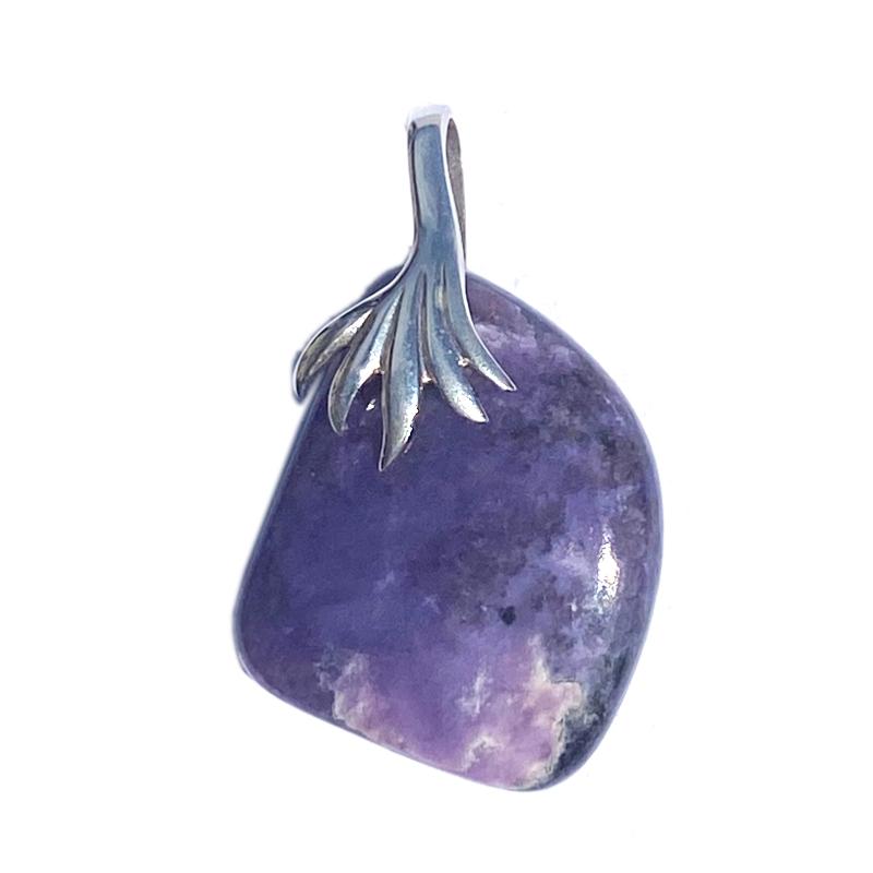 Pendentif charoite Russie A argent 925