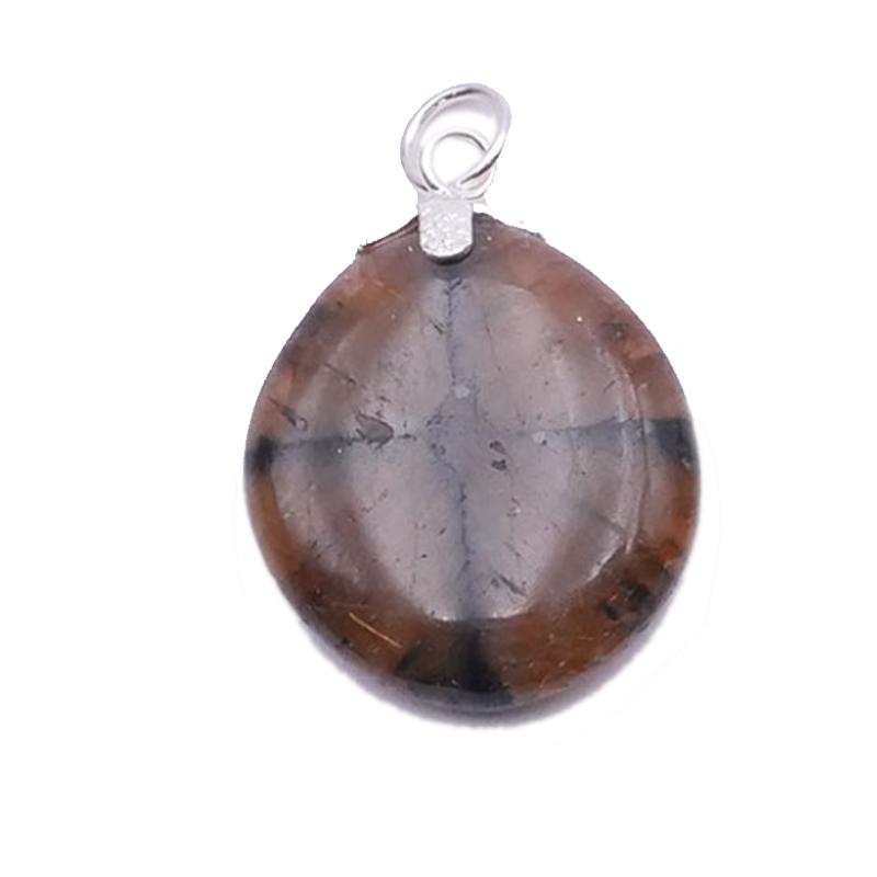 Pendentif chiastolite Chine A+ (pierre roulée)