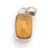 Pendentif citrine chauffée Brésil AAA argent 925