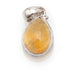 Pendentif citrine chauffée Brésil AAA argent 925