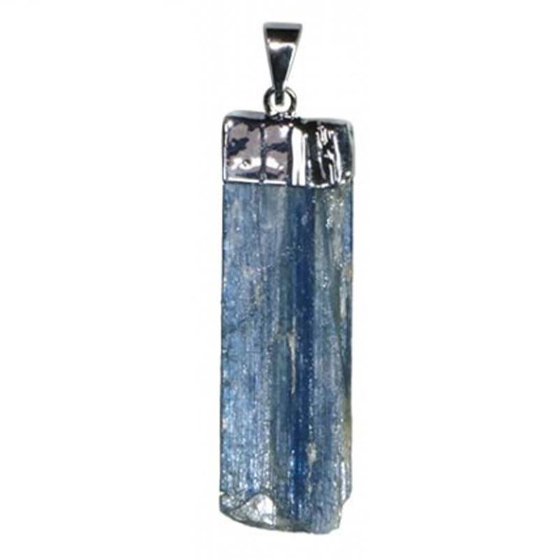 Pendentif cyanite Brésil AA acier inoxydable