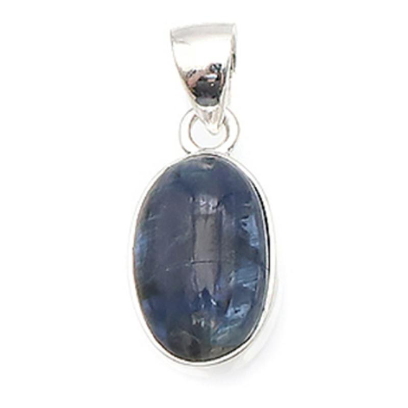 Pendentif cyanite Inde AA+ argent 925