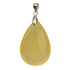 Pendentif calcite orange goutte argent 925