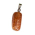 Pendentif grenat brun hessonite Etats-Unis A pierre roulée boucle argent 925